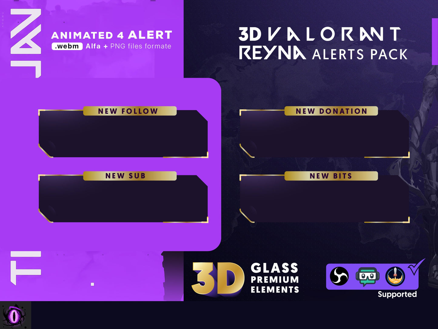 Valorant 3D Stream Overlay Bundle