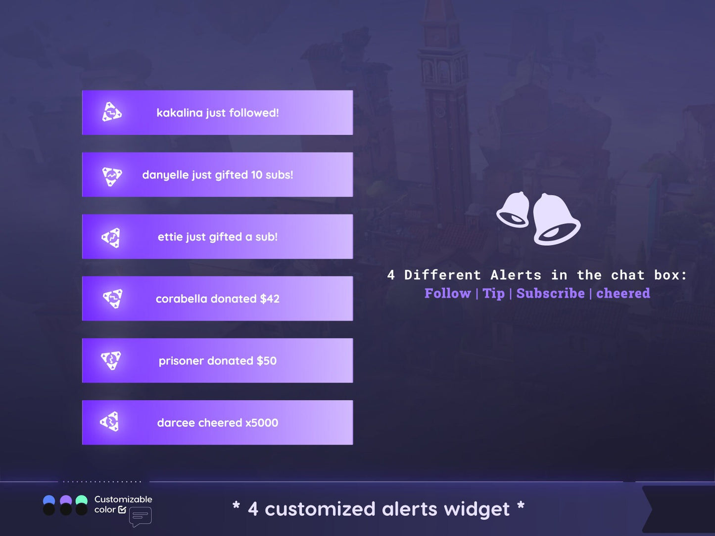 Chat widget Streamelements Cyber