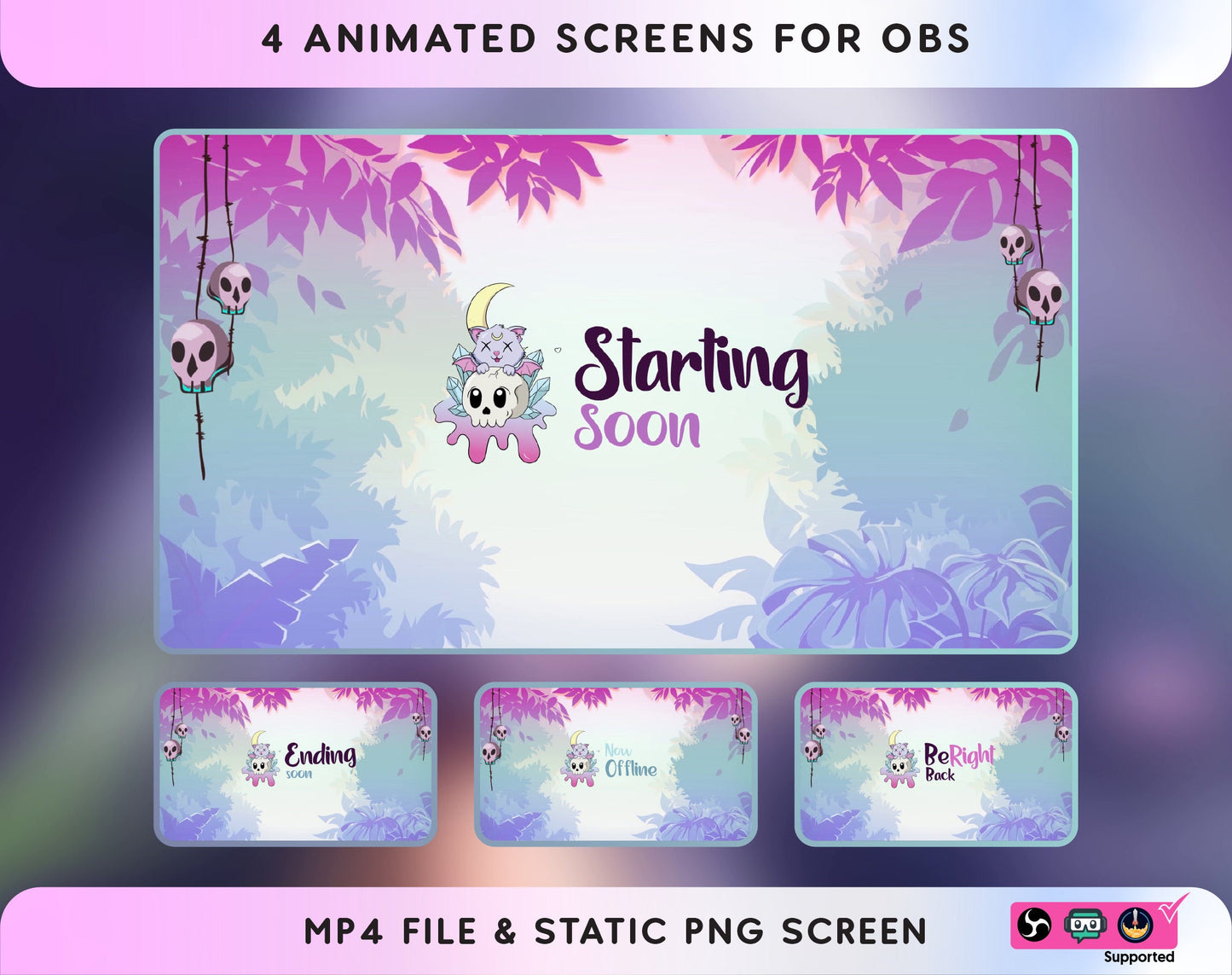 Genshin Impact Aesthetic Animated Twitch Overlay