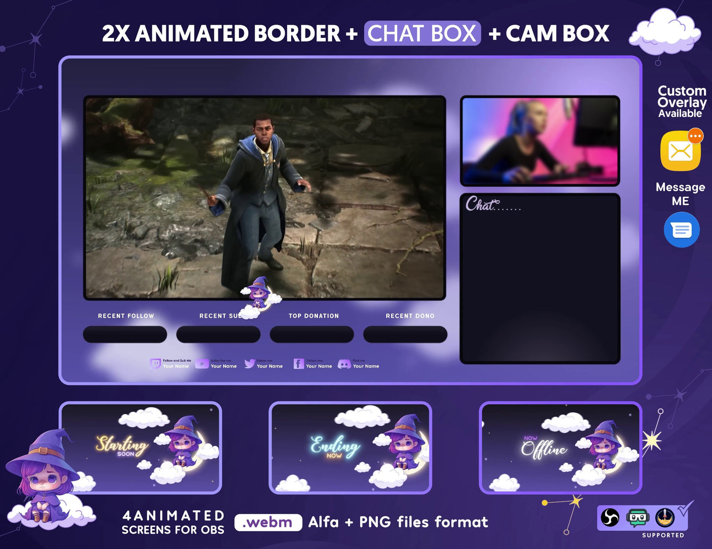 Animated "Moon Witch" Complete Stream Bundle