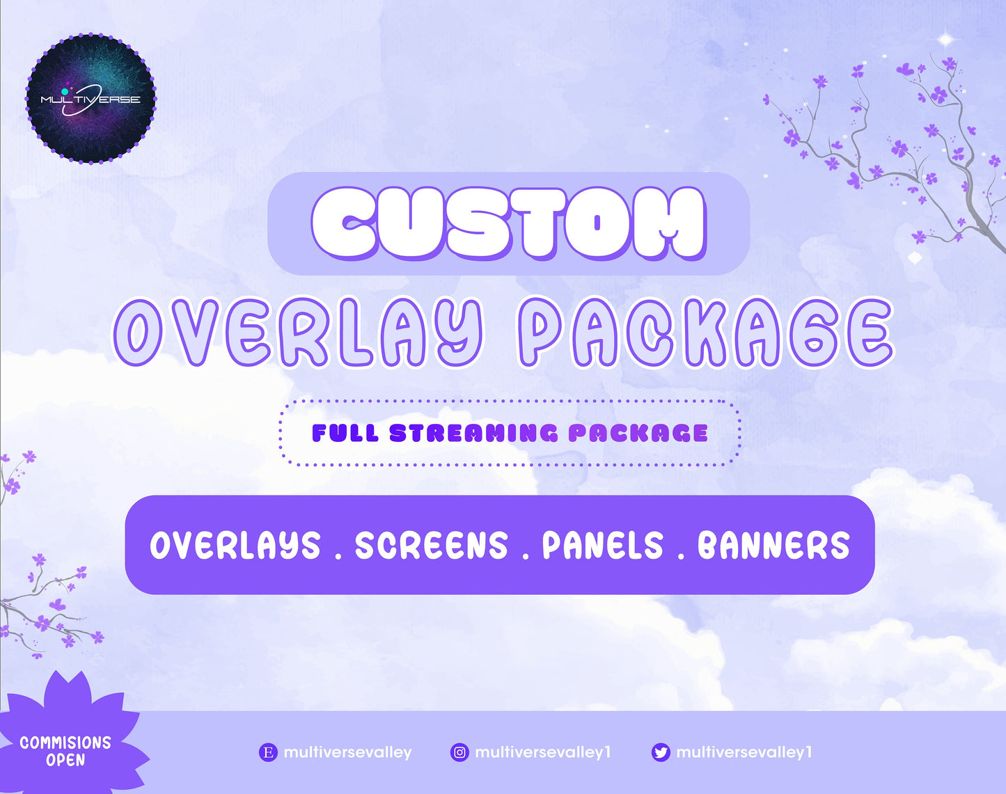 Custom Twitch Bundle/ WEBCAM-Scenes Commissions