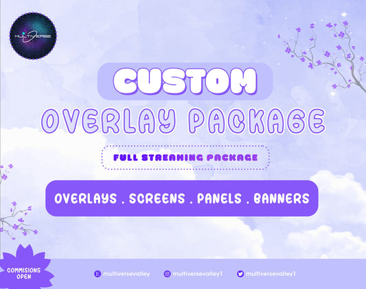 Custom Twitch Bundle/ WEBCAM-Scenes Commissions